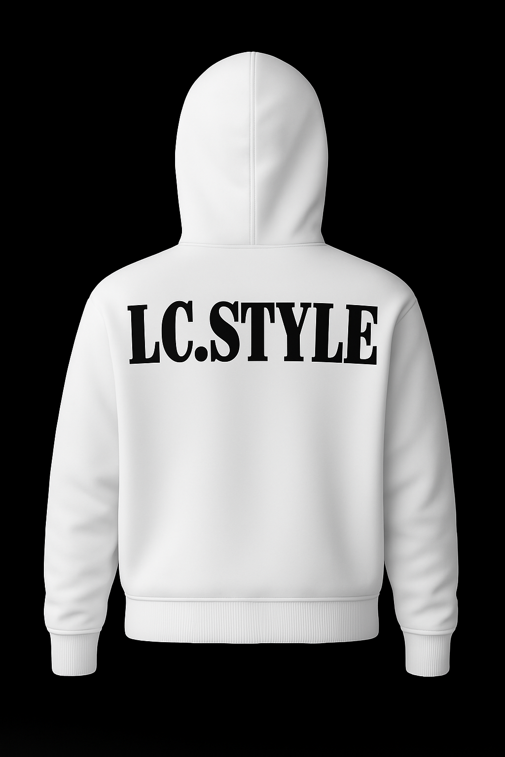White Masked Hoodie - Back view